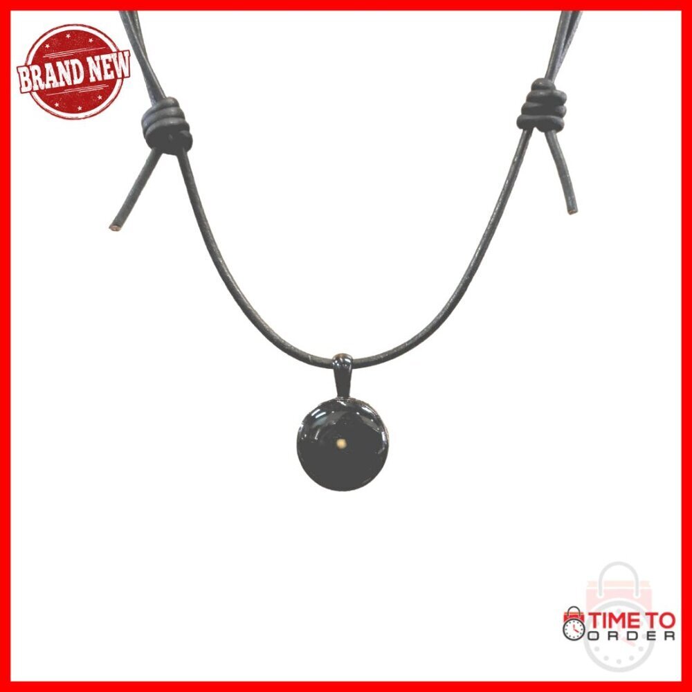 Adjustable Leather Mustard Seed Necklace, Inspirational Gift for Men